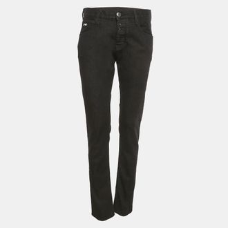 Emporio Armani Black Denim Skinny Jeans M/Waist 29
