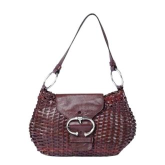 Prada Pre-owned Vintage Borsa a spalla in pelle intrecciata - - Pre-owned - Donna - Marrone - ONE SIZE
