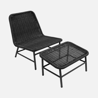 Sweeek Sill&oacute;n Relax Y Reposapi&eacute;s De Aluminio Y Cuerda