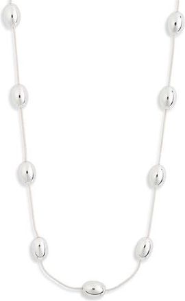 Nordstrom Rack Orb Station Chain Necklace in Silver at Nordstrom Rack