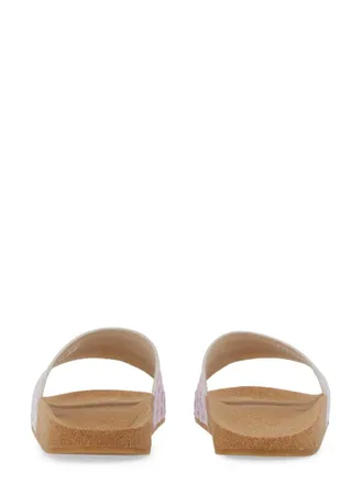 adidas Slip-On Cork Sole Sandal - Pink