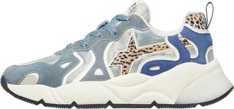 W6YZ Sarah-W. - Dames - Sneakers - Blauw - 36 EU - Su&egrave;de - Schoenen