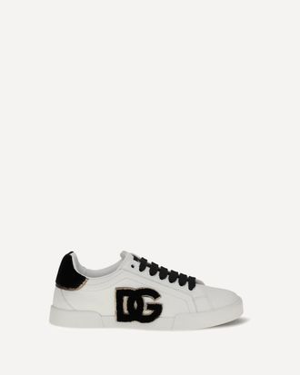 Dolce & Gabbana Sneakers in pelle con logo Woman 38.5