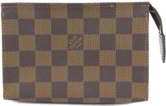 Louis Vuitton Pre-owned Damier Pouch - Dames - Vintage Clutch - Bruin - ONE Size - Vintage