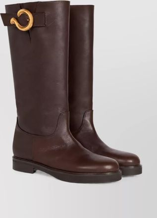 Etro leather knee-high boots