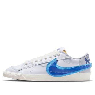 Nike Blazer Low 77 Jumbo Double Swoosh White Blue FN3413-100