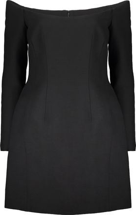 Valentino Garavani Elegant Black Dress With Boat Neck