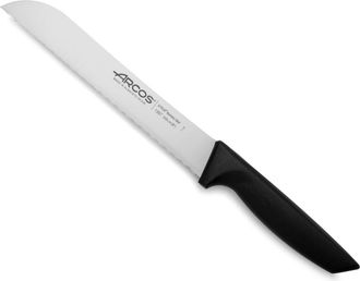 Arcos Cuchillo panero hoja serrada de 200 mm mango negro