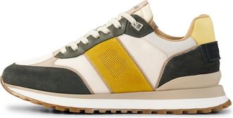 Bogner Sneaker Newport for men - Dark green/yellow/white - 395