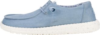HeyDude Hey Dude Womens Wendy Stretch Canvas Sneaker, Light Blue, 5 UK