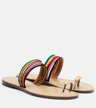 Amanu Studio Lusaka leather thong sandals