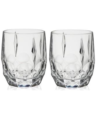 Viski Set Of 2 Reserve Bruno Crystal Cocktail Glasses