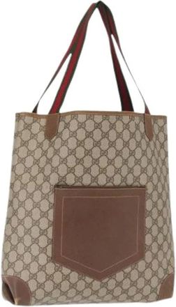 Gucci Pre-owned Tote Bags, female, Beige, Size: ONE SIZE Pre-owned Plastic Tote