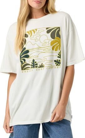 O'Neill OG Scape Oversized Graphic Tee in Tofu at Nordstrom, Size X-Small