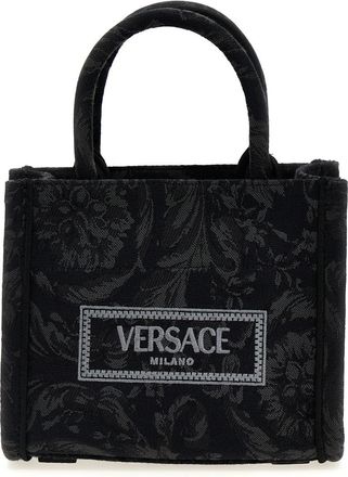 Versace Black Extra Small Athena Tote Bag