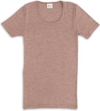 Engel Unterhemd S/S Merinounterw&auml;sche f&uuml;r Damen | braun