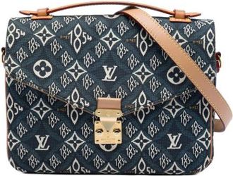 Louis Vuitton Pre-owned Pochette Metis - Dames - Vintage Handtas - Blauw - ONE Size - Leer - Vintage