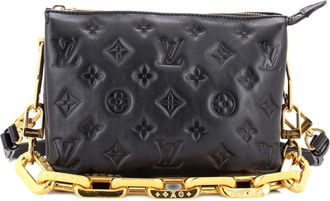Louis Vuitton Coussin Bag Monogram Embossed Lambskin BB crossbody bag - Zwart