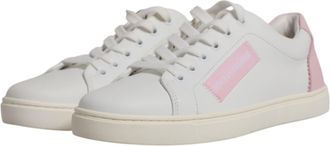 Dolce & Gabbana Womens White Classic Calf Leather Sneakers Shoes