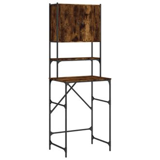 vidaXL Armario De Lavadora Color Roble Ahumado 68x48,5x194 Cm Vidaxl