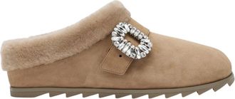 Roger Vivier Mules con Hebilla Belle Vivier - Shoes - Mujer - Marr&oacute;n - 39 EU