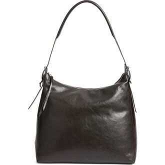 Christophe Lemaire Belted Hobo Bag in Dark Chocolate at Nordstrom