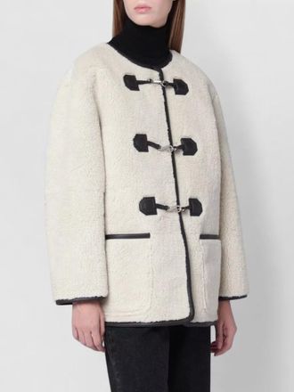 Dunst shearling effect faux fur jacket