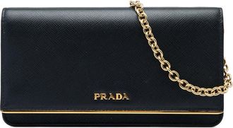 Prada Pre-owned Prada Saffiano Metal Bar Wallet on Chain Ladies SUY0B5GUT4GL93PG