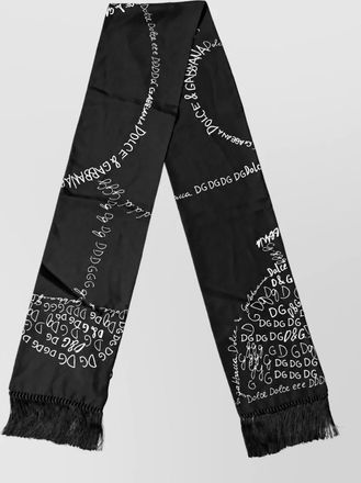 Dolce & Gabbana silk logo print scarf
