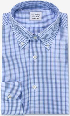 Giampaolo Lang&auml;rmeliges Hemd aus karierter Baumwolle