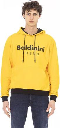 Baldinini Mens Yellow Hoodie Ba22609 - Gold Cotton - Size X-Large