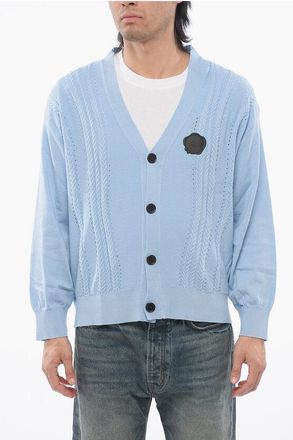 Viktor & Rolf Cardigan Cable Knit in Misto Cotone taglia Xl