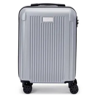 Andrew Marc Lotus 21 Upright Carry On Suitcase in Silver at Nordstrom