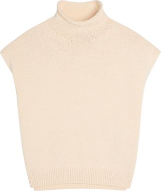 Polo Ralph Lauren Roll-neck Cotton-blend top - Cream - S (UK8-10 / S)