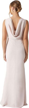 Coast Honoured Sleeveless Cowl Back Maxi Bridesmaid Dress, 8, Blush