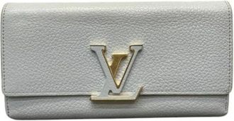 Louis Vuitton Pre-owned Wallets, female, Blue, Size: ONE SIZE Pre-owned Leather wallets