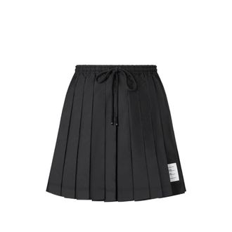 Thom Browne Ripstop Pleated Mini Skirt