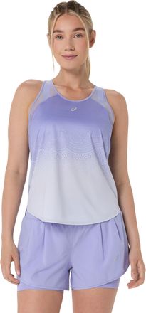 Asics Lauftop ASICS ROAD FADE TANK, Damen, Gr. XXL, blaubell, Obermaterial: 100% Polyester, Tops Lauftop
