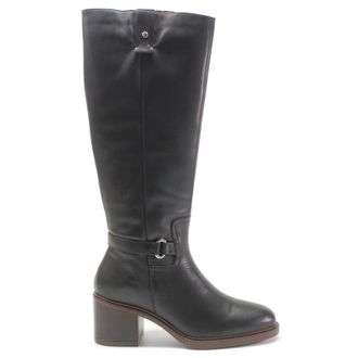 Pikolinos Huesca W8X-9594 Leather Womens Zip Up Boots - Black - Size:UK 4-4.5