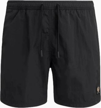 Belstaff Mens Belstaff Clipper Swimshorts Black - Black/Black - Size: 33/32/32