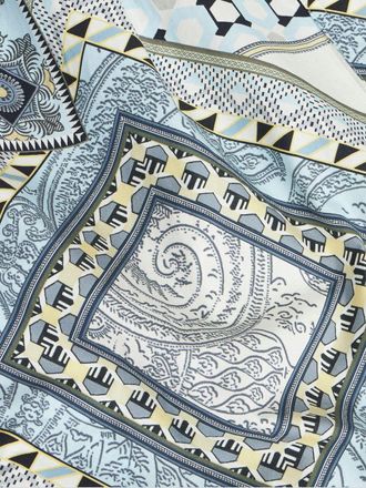 Etro Mix-Print Belted Dress - Cream