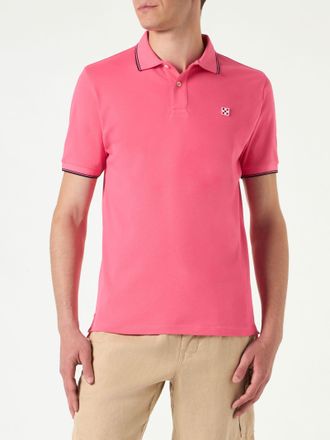 MC2 Saint Barth Man Fluo Pink Polo Piquet