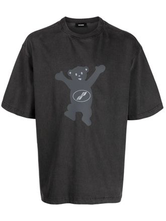 We11done graphic-print cotton T-shirt - Grey
