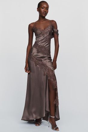 AMUR Reese 100% Silk Maxi Dress
