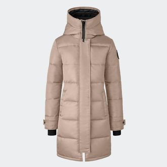 Canada Goose Shelburne Parka Performance Satin (Women, Desert Sand, L)