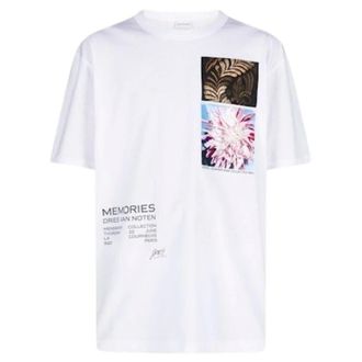 Dries Van Noten Tops, Heren, Wit, M, Katoen, Show Tee