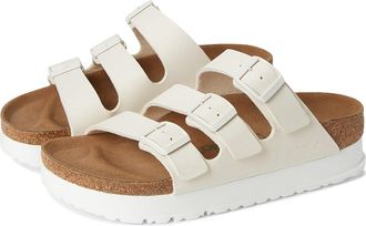 Birkenstock Papillio by Birkenstock Florida Platform - Vegan Womens Sandals Eggshell : EU 41 (US Womens 10-10.5) Narrow
