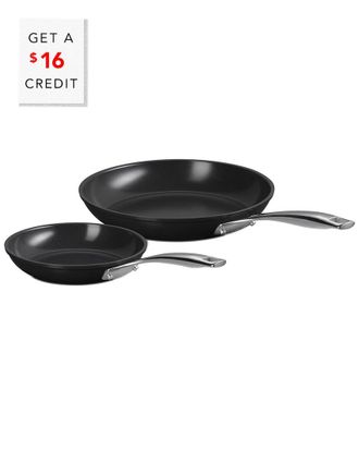 LE CREUSET 2Pc Fry Pan Set With $16 Credit