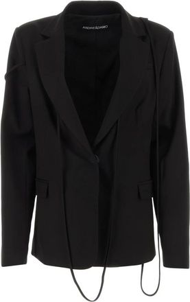 ADĀMO Andrea Adamo Jen en Vesten - Dames - Blazers - Zwart - XS - Jassen