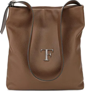 Tiffany & Fred Full-Grain Leather Tote